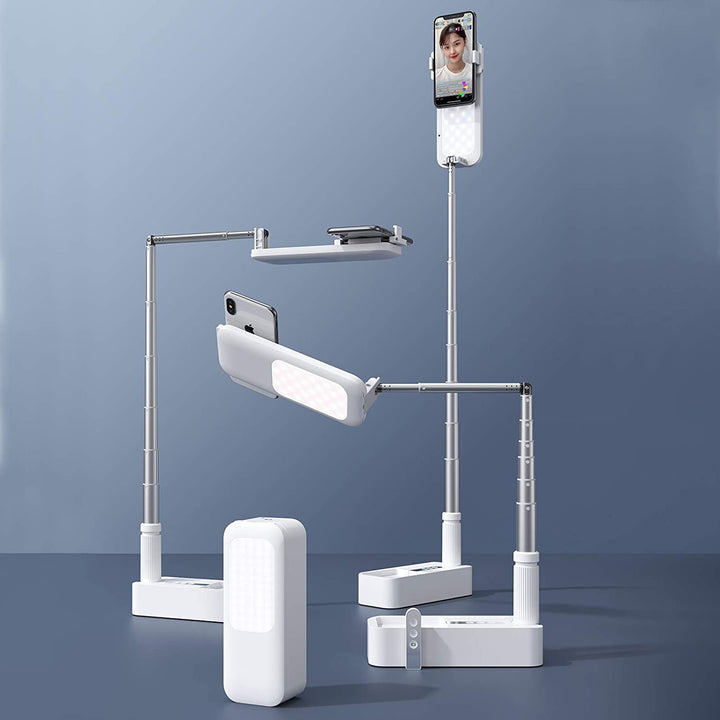 Versatile Multi-Angle Phone Stand with Illumination