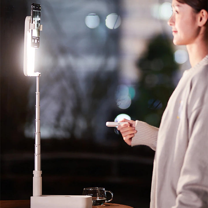 Versatile Multi-Angle Phone Stand with Illumination